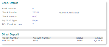 Reviewing Banking Tab Details